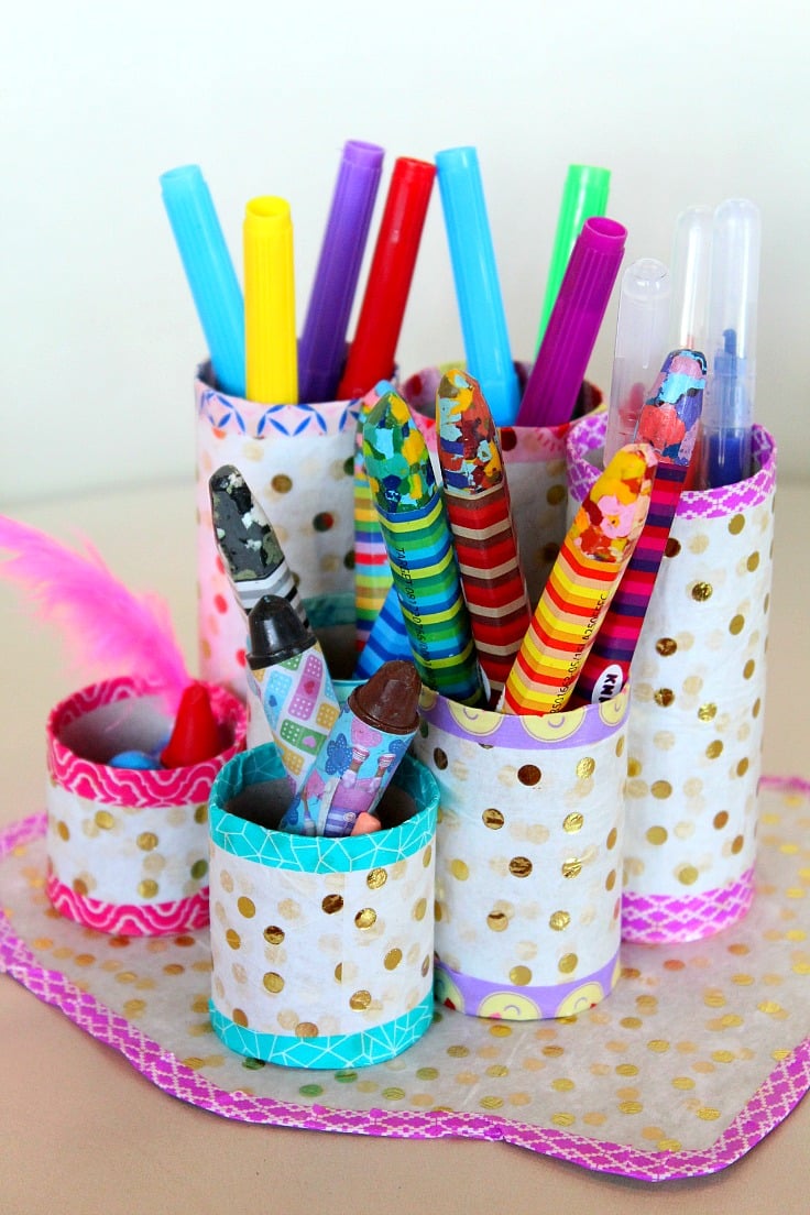 Diy Pen Organizer Easy Affordable With Recycled Materials