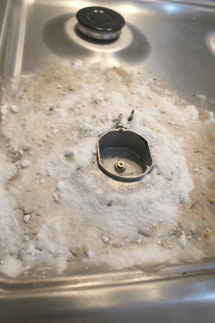 how to clean stove top without scratching