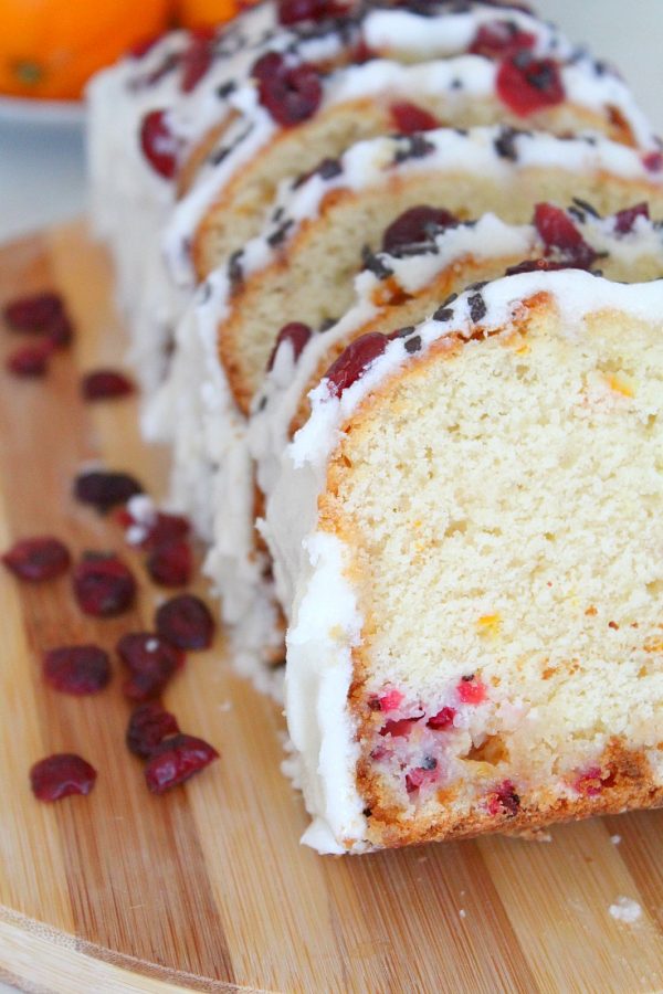 Orange Cranberry Pound Cake Recipe With White Chocolate