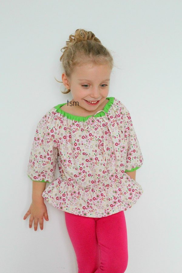 Peasant Blouse Pattern Sizes 2T-10 - Easy Peasy Creative Ideas