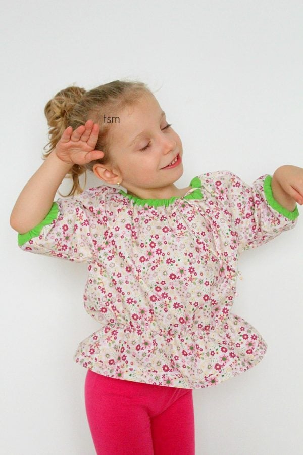 Peasant Blouse Pattern Sizes 2T-10 - Easy Peasy Creative Ideas