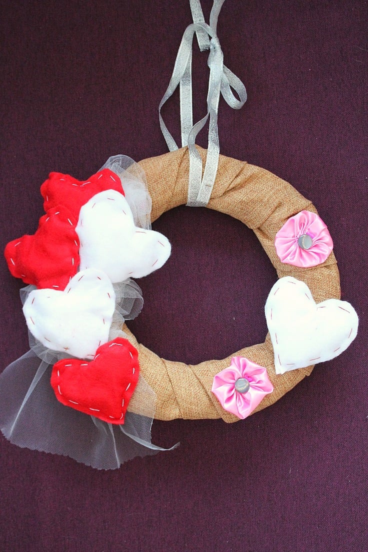 Valentines wreath tutorial