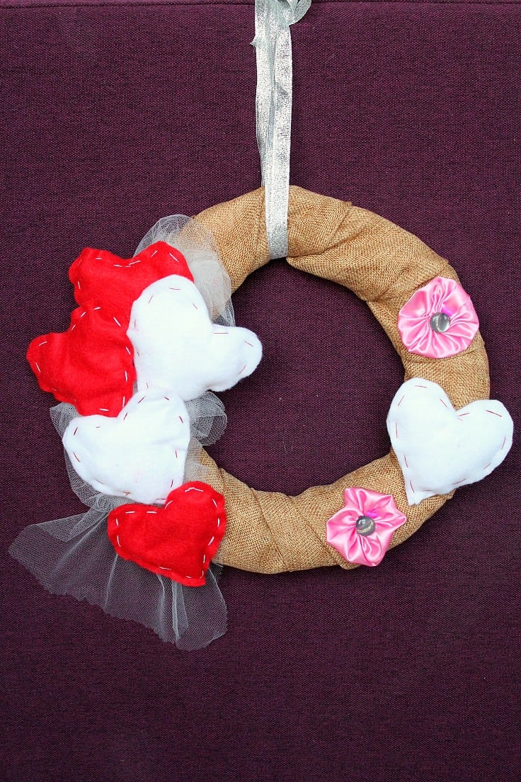 Valentines wreath tutorial