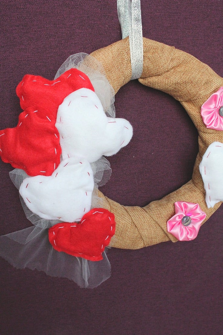 home.made.: Valentine's Ruffled Burlap Garland