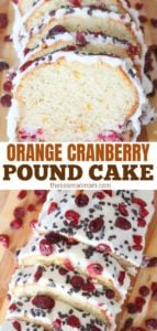 Orange Cranberry Pound Cake Recipe With White Chocolate