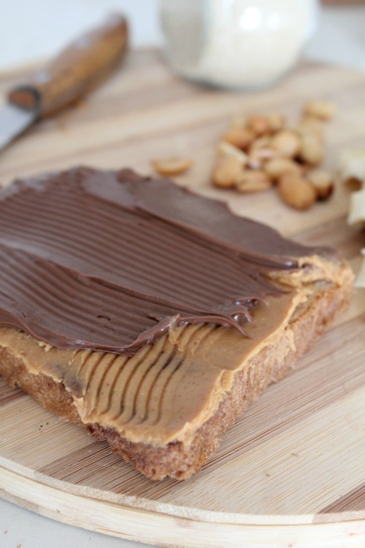 Peanut Butter And Nutella Sandwich - Easy Peasy Creative Ideas