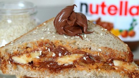 Peanut Butter Nutella Sandwich Roll Ups