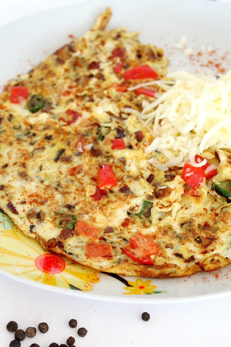 Spicy Omelette Recipe Healthy Indian Breakfast Idea