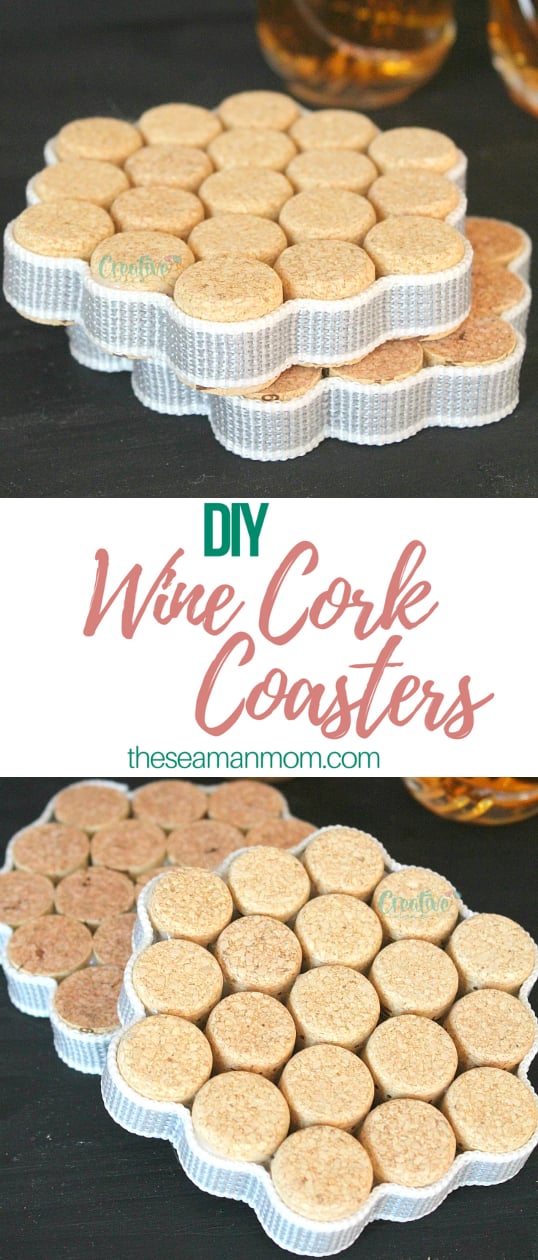 DIY cork coasters