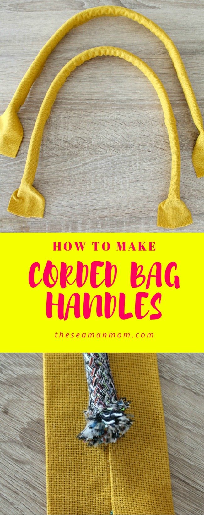 How to Make Corded Handles For Bags Beginners Sewing Tutorial