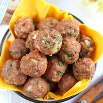 Healthy baked meatballs recipe