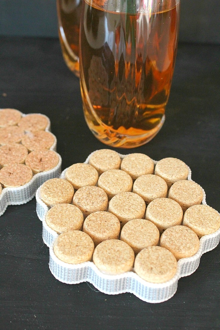 DIY Cork Coasters Tutorial With Recycled Wine Corks