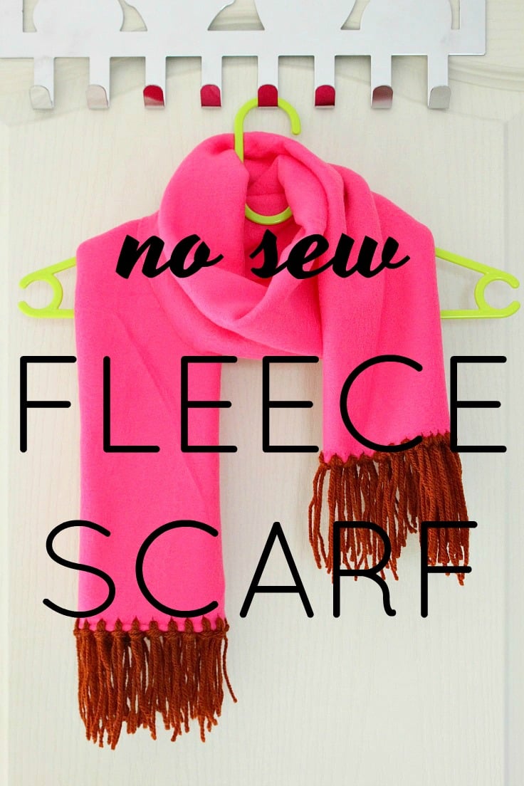 How to make a fringed fleece scarf