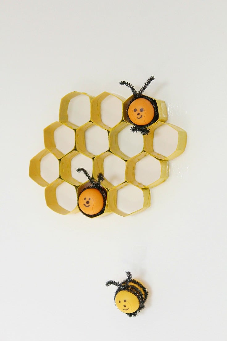 Bee Craft With Kinder Eggs & Chenille Pipes