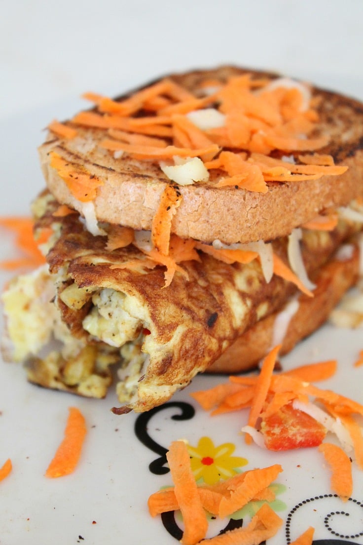 Indian Omelette sandwich recipe 