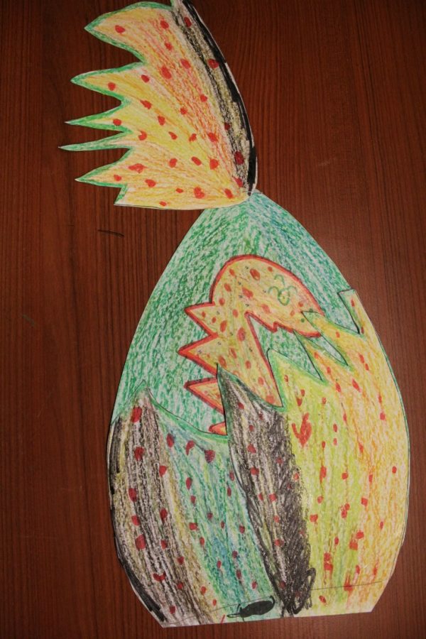 dinosaur in egg craft