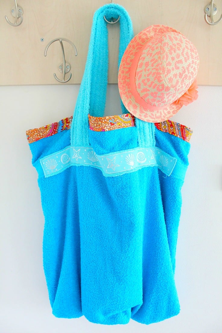 Towel Bag For Beach Easy Beginner Sewists Project