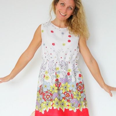 Women’s Gathered waist summer dress pattern