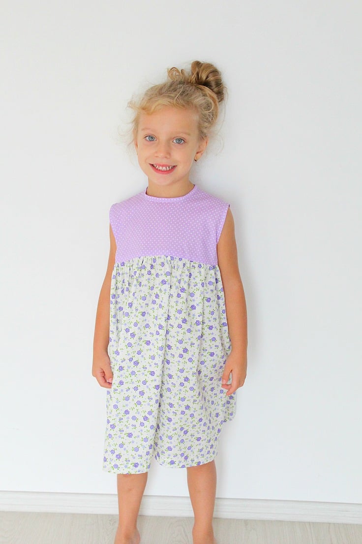 Gathered dress sewing pattern