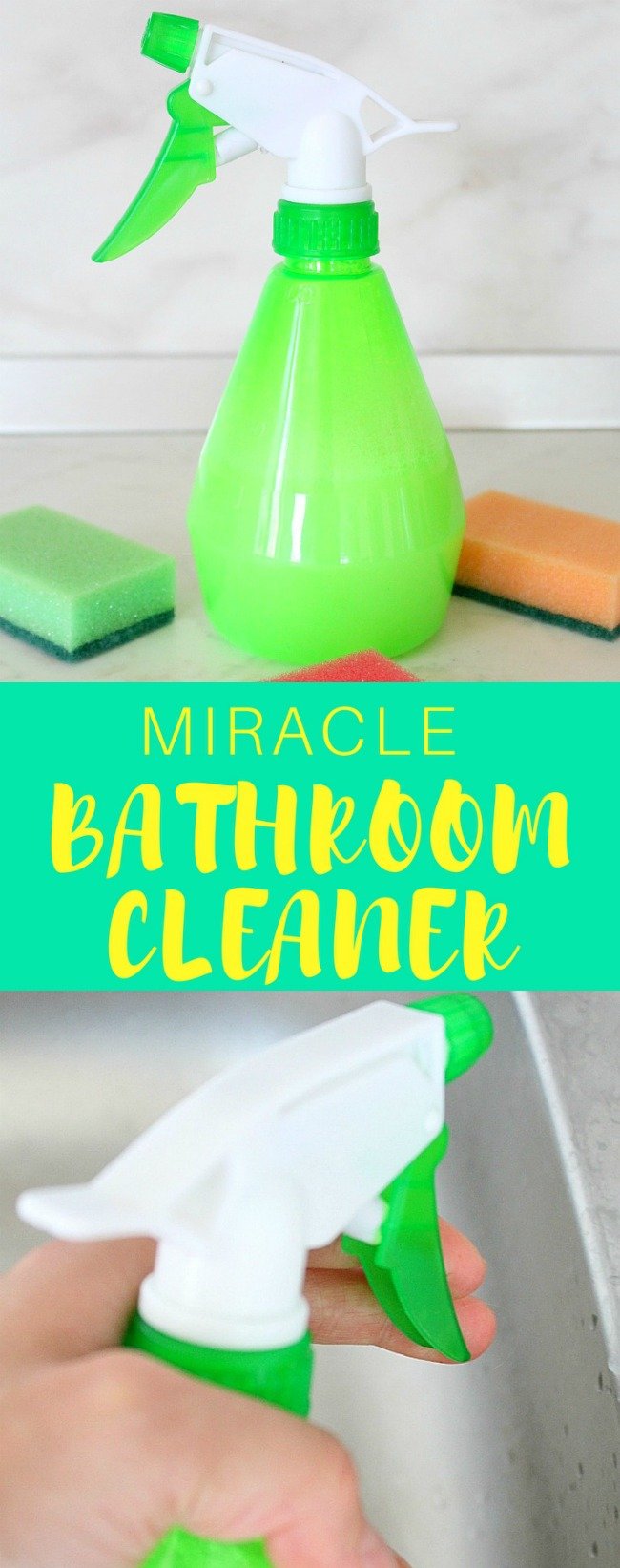 Homemade miracle bathroom cleaner