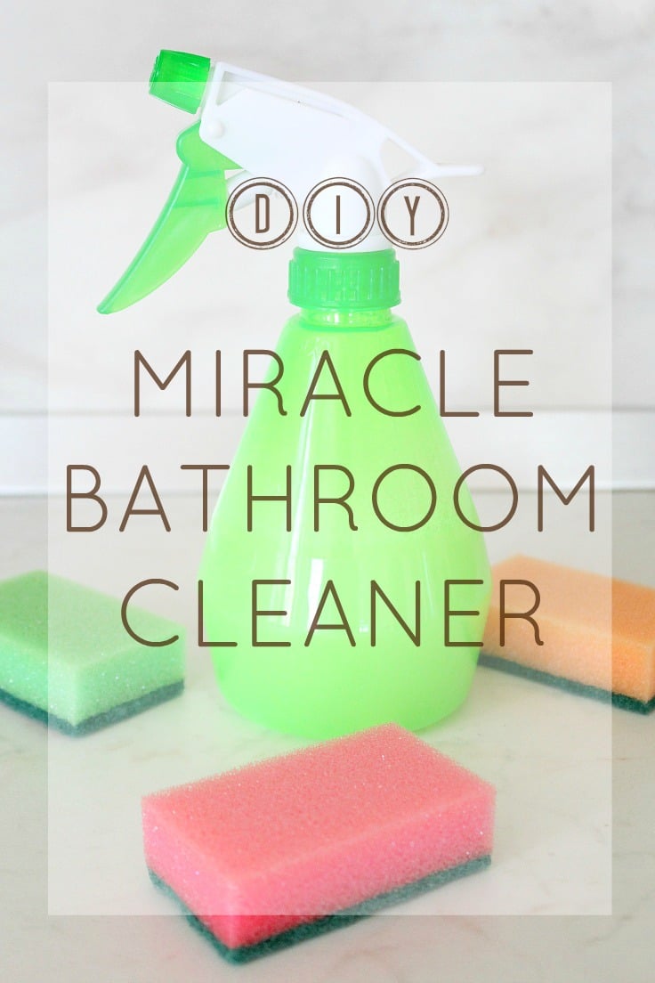 Homemade miracle bathroom cleaner
