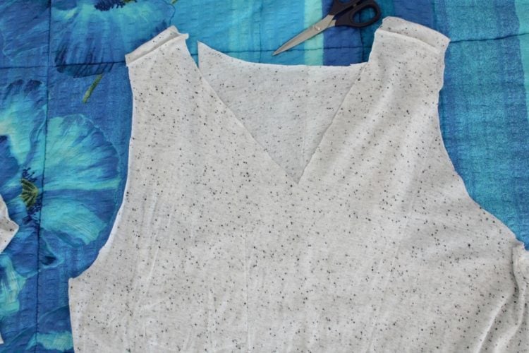 DIY Beach Cover Up No Sew From A Man's T-shirt