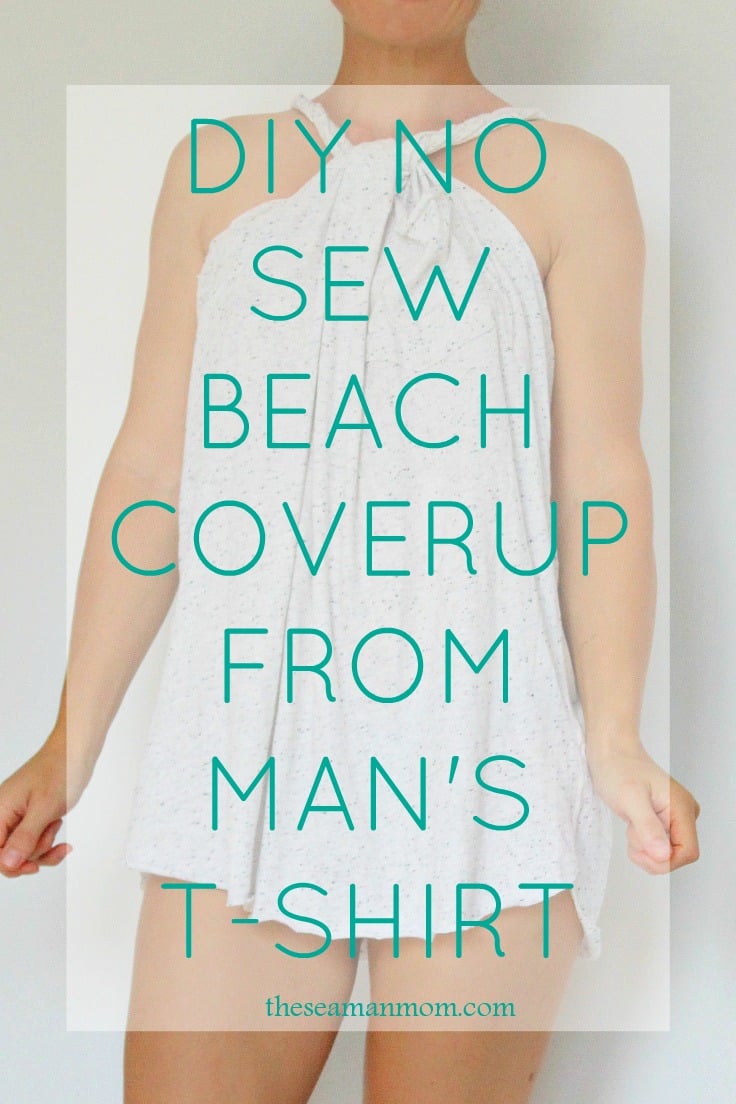 No sew beach cover up