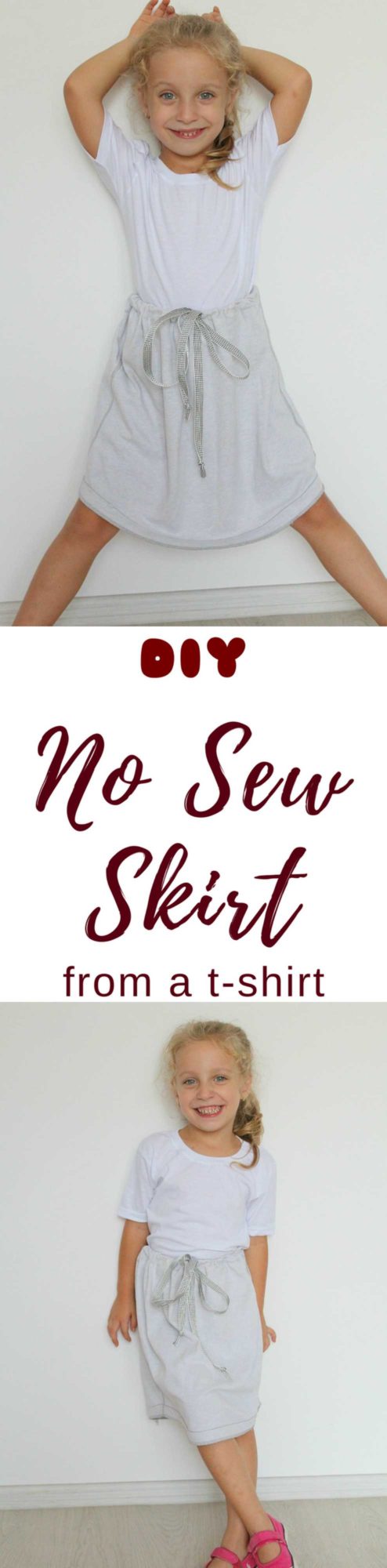 DIY No sew skirt