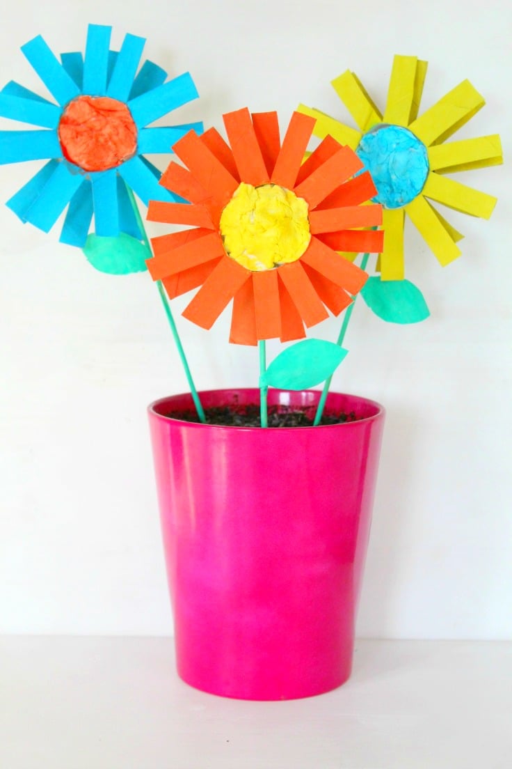 how to make a paper flower step by step for kids