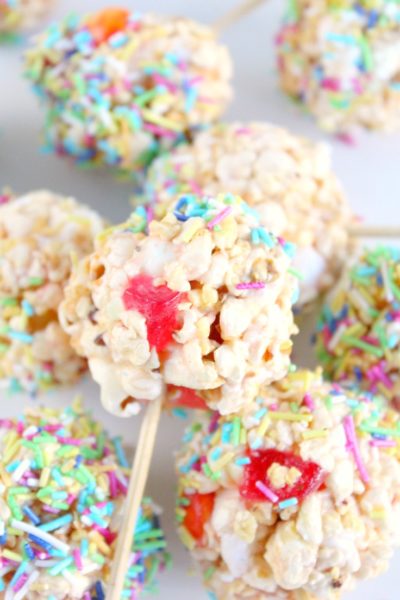 Sweet And Sour Popcorn Lollipops Recipe