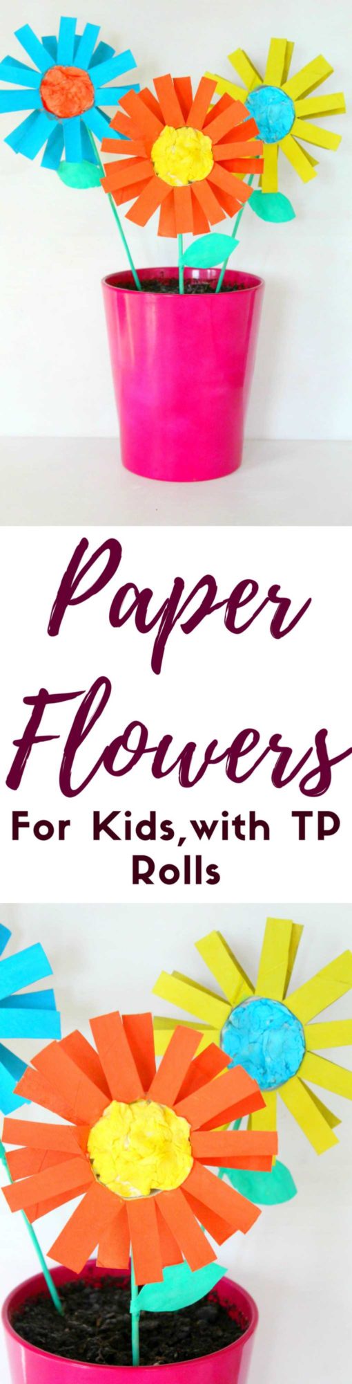 Paper flowers for kids