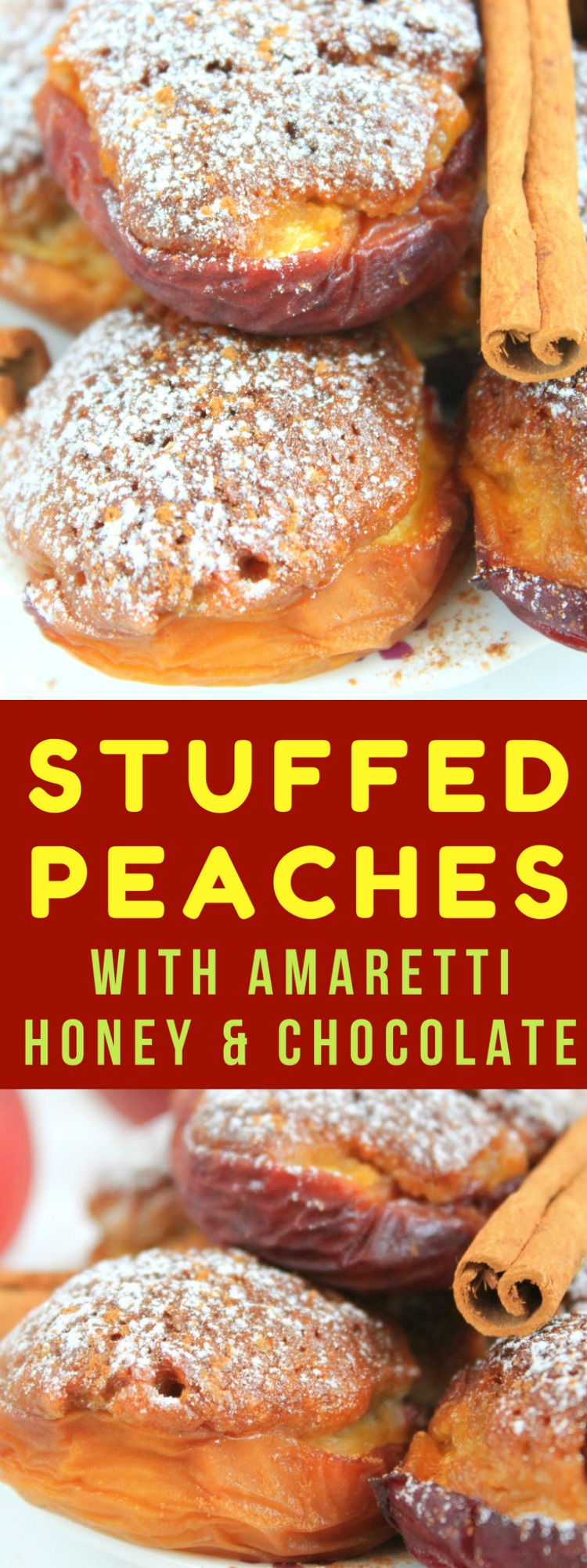 Stuffed Peaches Recipe with amaretti biscuits