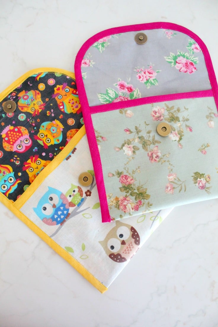 Sewing reusable snack bags