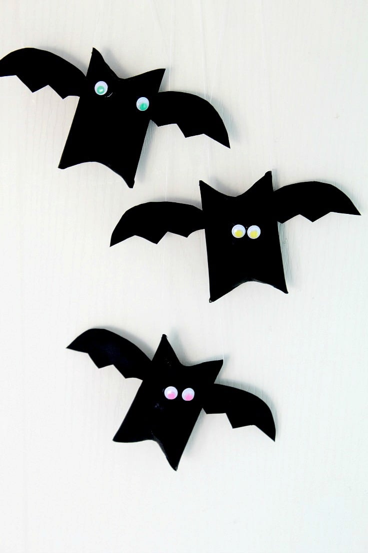 Halloween Bat Toilet Paper Roll Craft