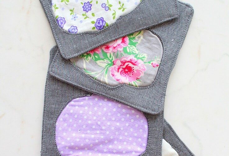 Inverse Applique Pumpkin Coasters sewing tutorial