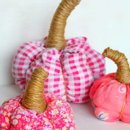 Fabric Pumpkins, No Sew Fall Decor - Easy Peasy Creative Ideas