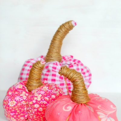 Adorable No Sew Fabric Pumpkins DIY