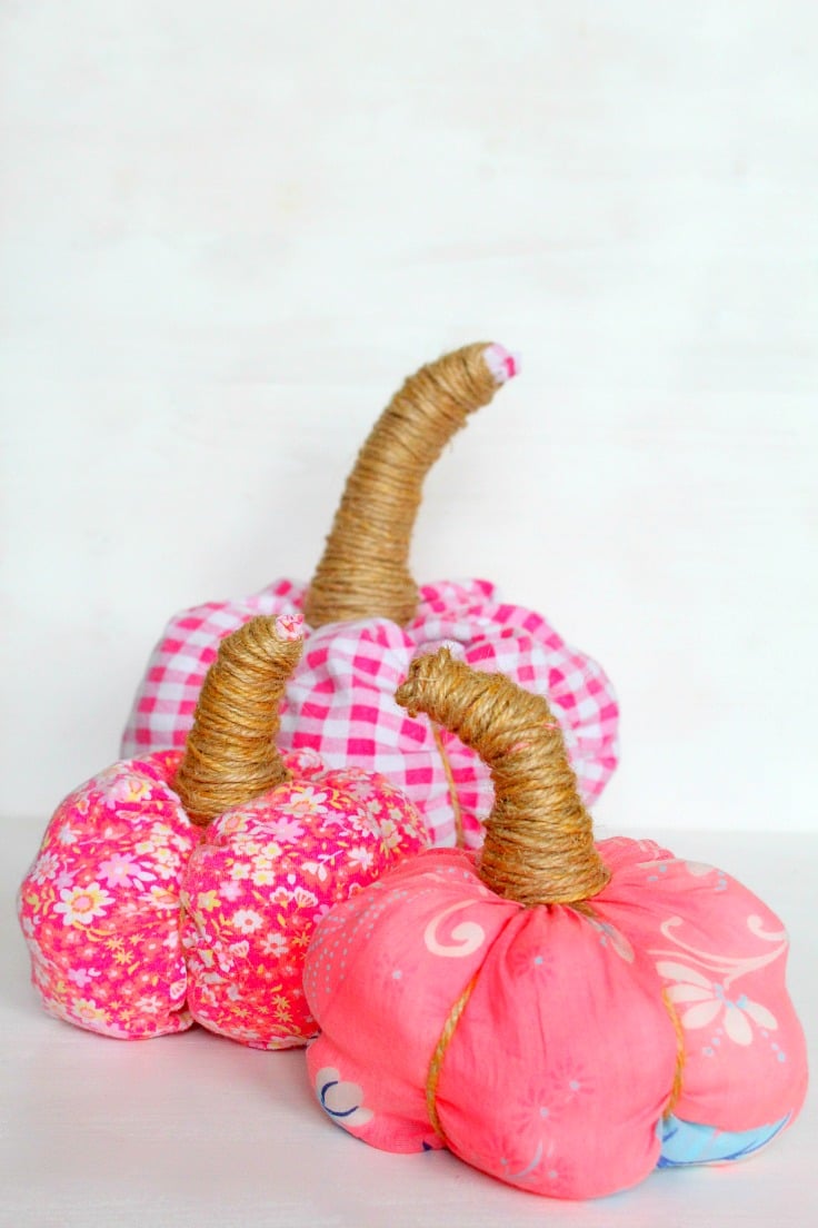 diy fabric pumpkins