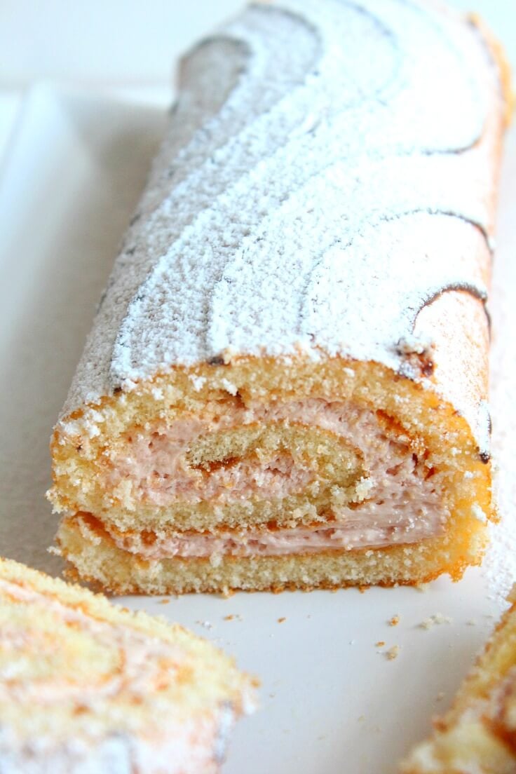 Strawberry Swiss Roll