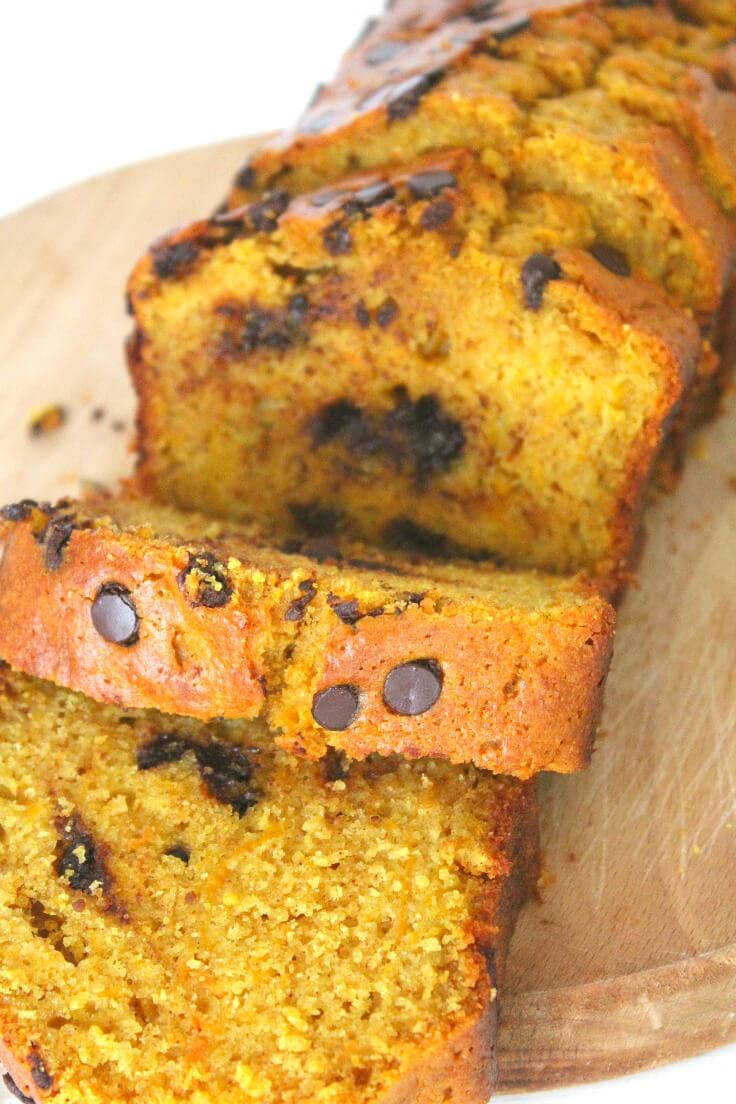 Pumpkin chocolate chip loaf