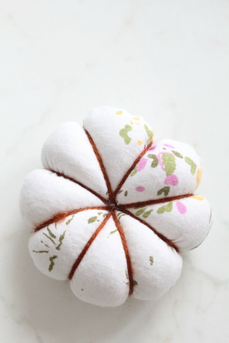 Diy Sewing Pincushion Pumpkin Shape Cotton Fabric Button - Temu