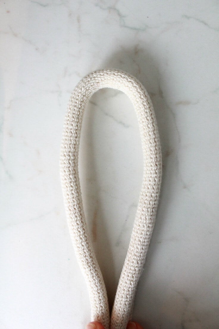 How To Crochet A Tubular Rope Purse Handle, Strap 