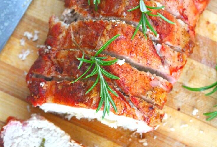 Apple Stuffed Pork Loin