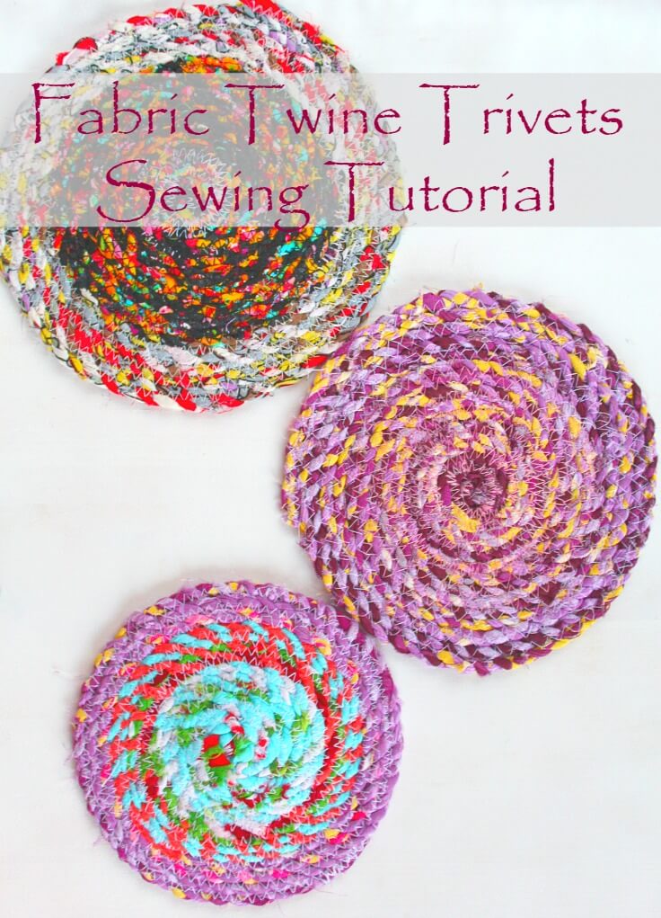 Tutorial: Fabric twine trivets