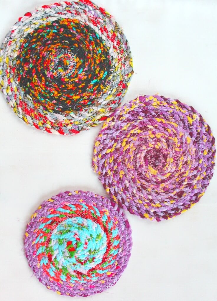 Fabric twine trivets