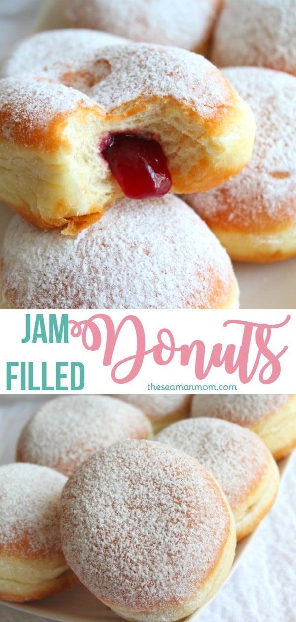 Jam filled donuts