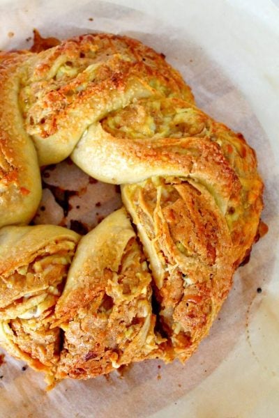 Peanut butter goat cheese crescent ring recipe