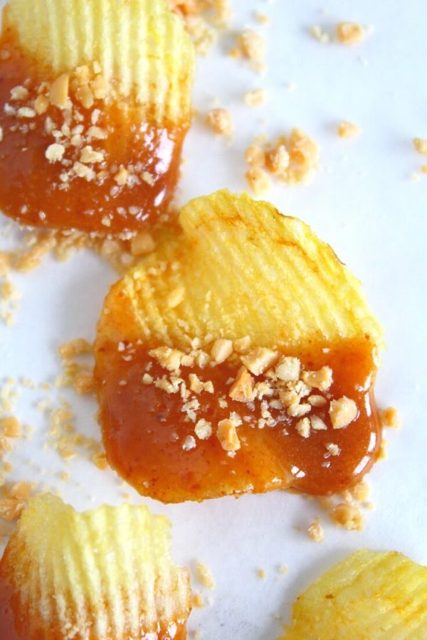 Caramel Chips, Sweet And Salty Party Snack Ideas