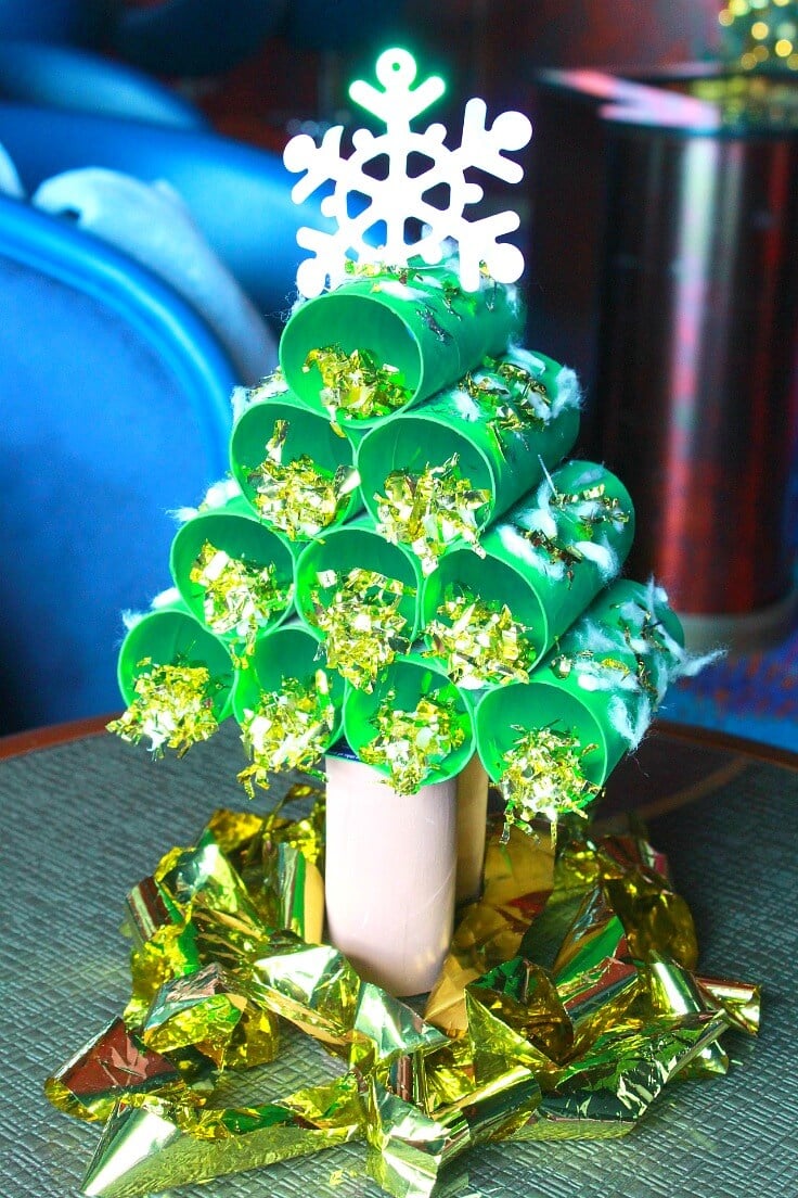 Paper Tube Christmas Tree