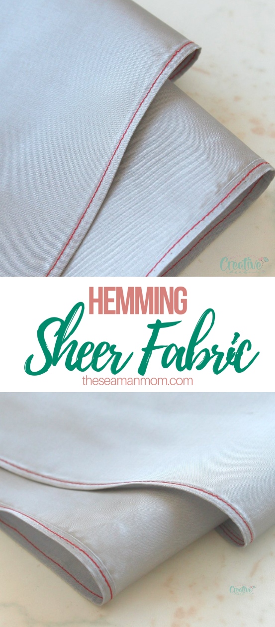 How To Hem Sheer Fabric Without A Rolled Hem Foot